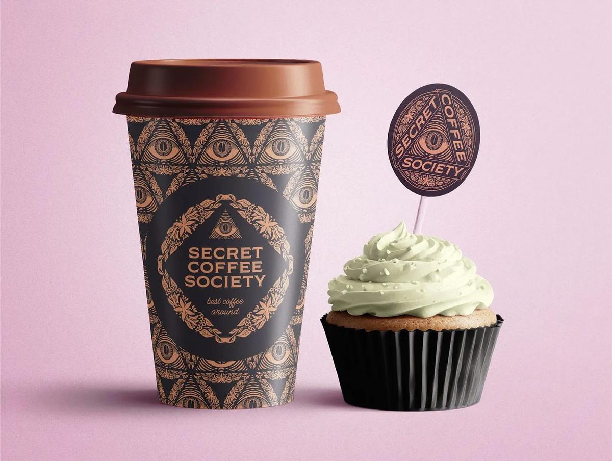 Coffee cup and topper design