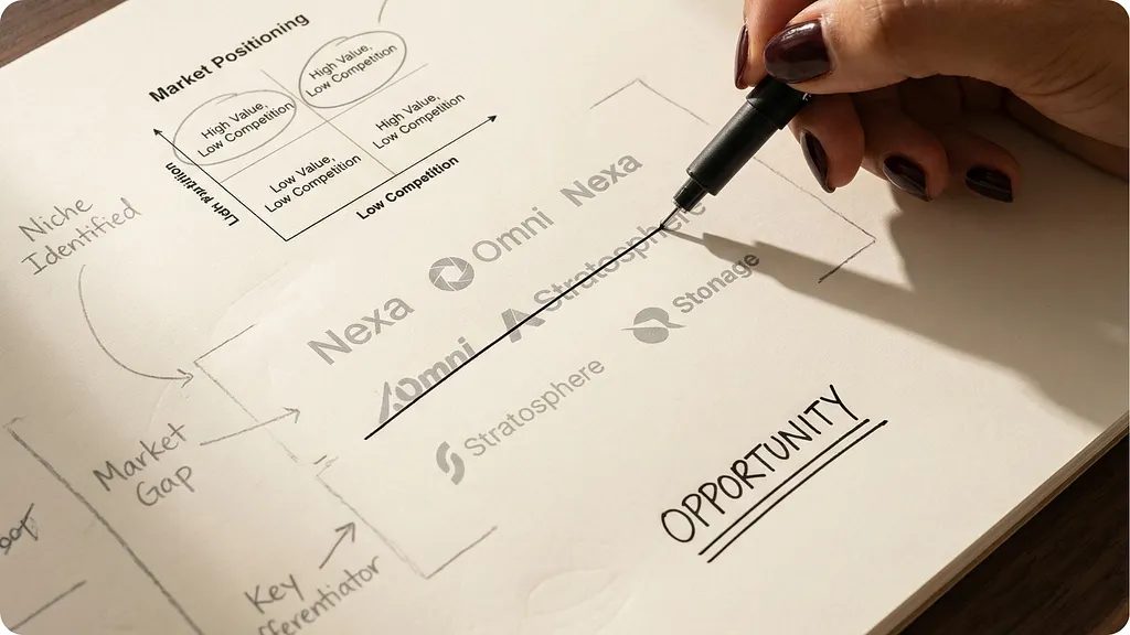 Dental clinic brand positioning board