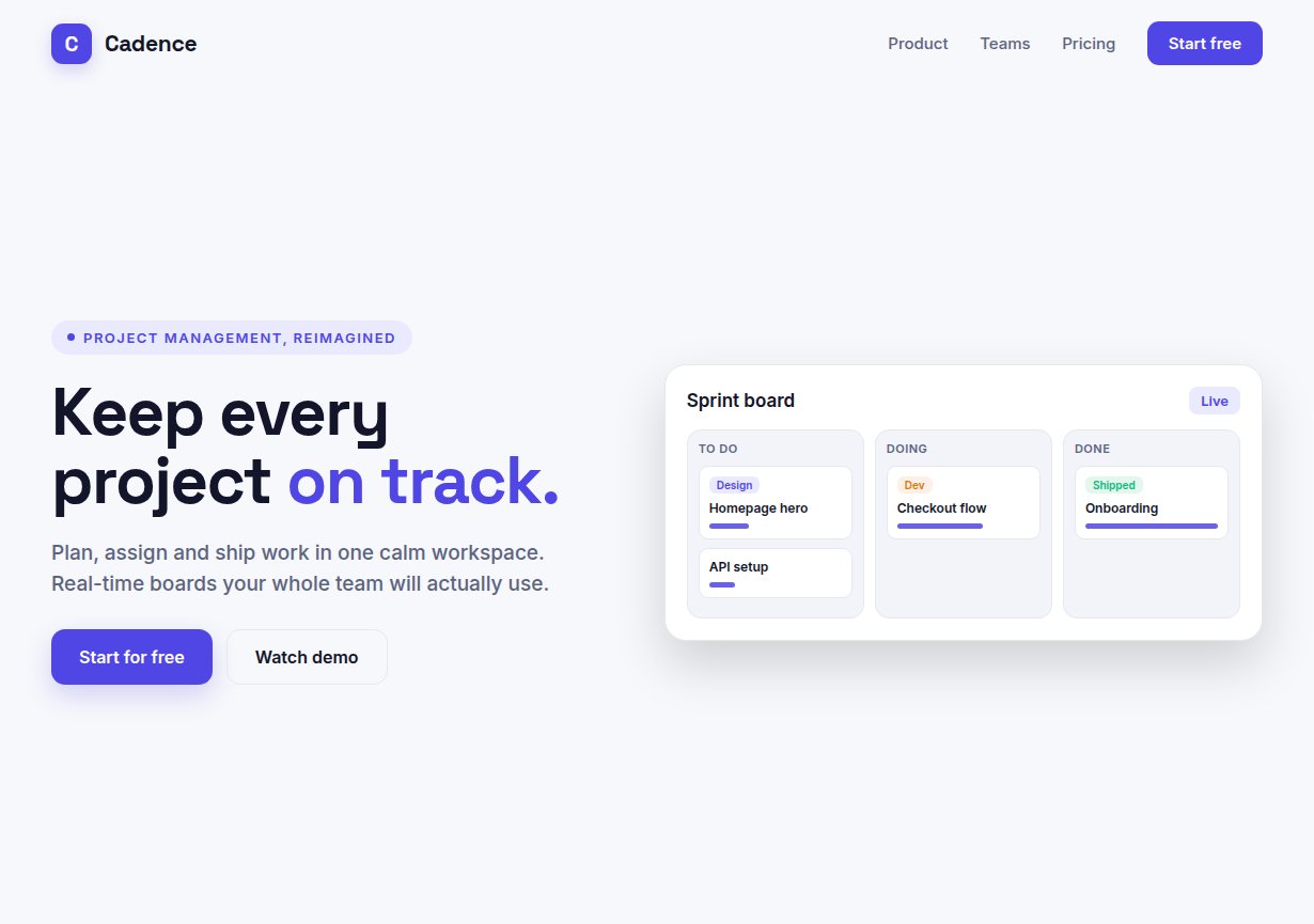 Software & SaaS website sample design